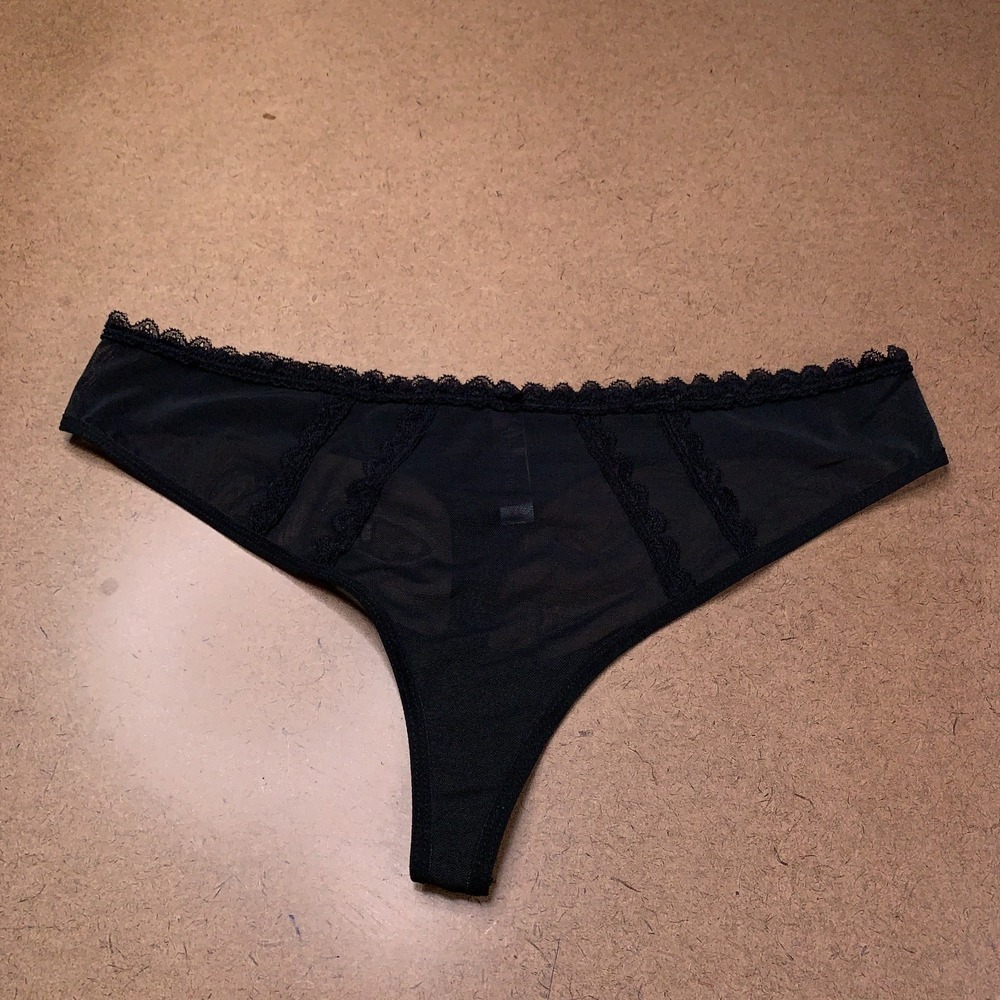 Adore Me Womens Size XL Black Thong Panty NWT